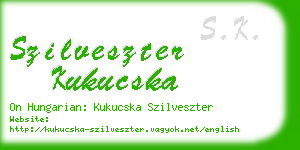 szilveszter kukucska business card